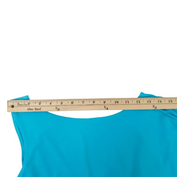 Max And Cleo One Shoulder Flowy Sleeve Dress Womens Size 4 Above Knee Stretchy - Picture 7 of 16